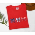 thumbnail image 3 of Moonlight Apparel 4th of July Multicolor Bow T-Shirt Women’s Patriotic Graphic Tee with Stars & Stripes Design Independence Day USA Flag Shirt, 3 of 6