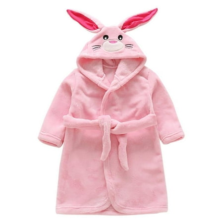 

Baby Unisex Baby Plush Animal Face Robe Rabbit Suitable for 1-6Y