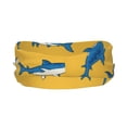 thumbnail image 2 of Yiaed Shark Print Print Sports Headbands,Moisture Wicking Workout Headband, Sweatband Headbands for Running,Cycling for Women and Men, 2 of 8