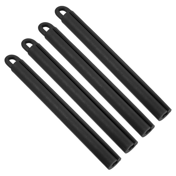 Uxcell 7.7" Billiard Cue Hanger Snooker Pool Rod Billiard Stick Storage Hanging Tool Accessory Black 4 Pack