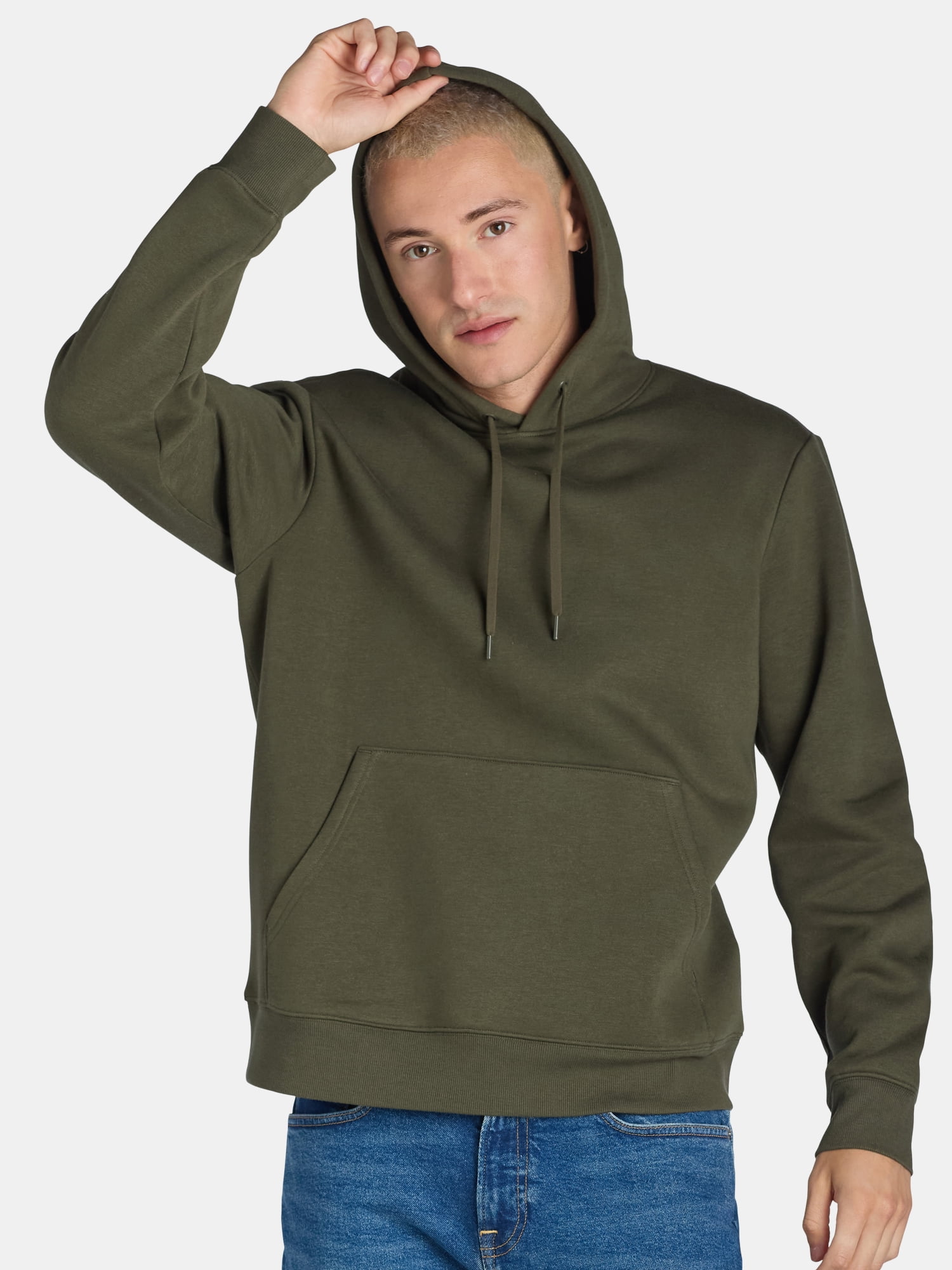 Athletic Works Men's & Big & Tall Men's Fleece Hoodie Sweatshirt, Sizes XS-4XLT