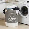 thumbnail image 4 of Kbndieu Linen Foldable Laundry Hamper, Large Collapsible Laundry Baskets with Easy Carry Handles, Clothes Hampers for Bedroom, Bathroom, Dorm, Laundry Room, Coffee, 4 of 6