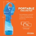 thumbnail image 5 of O2COOL 3.5 inch Battery Powered Misting Fan for Personal Cooling (2 Pack) - Light Blue, 5 of 5