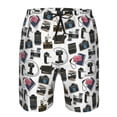 thumbnail image 4 of Kdxio Cool Camera Pattern Mens Casual Shorts - Drawstring Summer Beach Sports Shorts for Men, 4 of 9
