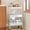3-Tier White, variant on Kelno 4 Tier Rolling Cart Metal Utility Storage Cart Mobile Storage Organizer with Lockable Wheels, Gray