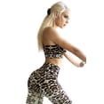 thumbnail image 2 of Women's Feline Leopard Activewear Sports Bra, L, 2 of 3