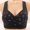 B144 Black Clearance Bras under $5, variant on Bras Under $5! Cagogo Women's Full Coverage Front Closure Wire Free Bra Comfortable No Underwire Pushup Daisy Bras Plus Size Supportive Everyday Bras for Older Women Brasieres Para Mujer