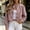Pink, variant on Women's Crop Jeans Jacket Classic Button Down Denim Jacket with Chest Pockets Loose Fit Boyfriend Style Coat for Club Date Night Vacation XL Dark Blue