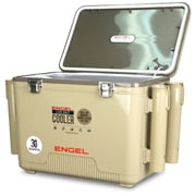 ENGEL 30 Qt Live Bait Pro Cooler with Rechargeable Aerator - Silver 30 Qt
