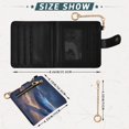 thumbnail image 3 of Small Wallet For Women Bifold Leather Pocket Coin Credit Card Holder With RFID Blocking Whales under The Starry Sky, 3 of 6