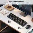 thumbnail image 4 of SANPTENT Wireless Keyboard and Mouse Combo, 104 Full Size Keyboard, 2.4GHz Portable for Windows, Mac Os, Desktop, PC, Laptop, Black, 4 of 7