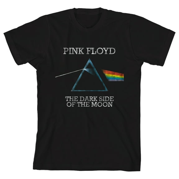 Pink Floyd Boys Black Crew Neck Short Sleeve T-shirt - XS