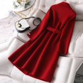 thumbnail image 4 of Vedolay Women Coats Winter Casual Fall Coat Open Front Winter Jacket Coat Red,L, 4 of 5