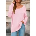 thumbnail image 4 of PRETTYGARDEN Women's Oversized Sweaters Casual Long Sleeve Scoop Neck Pullover Tops Loose Cozy Knit Fall Outfits, 4 of 9