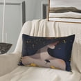 thumbnail image 5 of Salouo Elegant Lady With Hat Print Print Pillow Case Cover,Wrinkle-Free Bed Pillow Cover Pack of 1 Home Decor Fade-Resistant and Stain-Resistant ,Pillows Not Included -14"x20", 5 of 8
