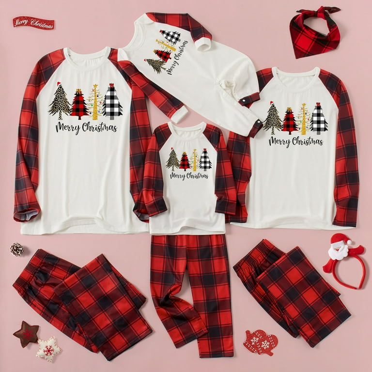 Christmas tree and reindeer pajamas hotsell