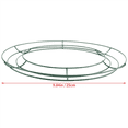 thumbnail image 4 of 18 Pieces Dark Green Wire Wreath Rings Wire Wreath Frame for Christmas New Year Valentines Decoration (10 Inch), 4 of 5