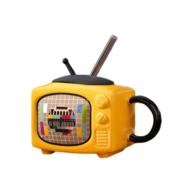 Langgg Tasses d'Appréciation des Enseignants Tasse de Voyage en Céramique avec Couvercle Tasse à Café Chaude avec Couvercle Jaune