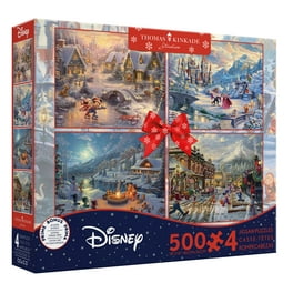Disney Thomas Kinkade 500ピースジグソーパズル　4種類 Ceaco Thomas Kinkade 4 in 1 Multi Pack Disney Puzzles 500