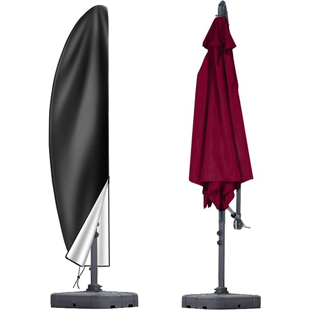 Patio Umbrella Cover, Heavy Duty 210D Oxford Fabric Offset Umbrella