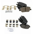thumbnail image 2 of TRQ Front & Rear Ceramic Disc Brake Pad Kit for Fiat 500X Jeep Renegade New BFA20167, 2 of 4