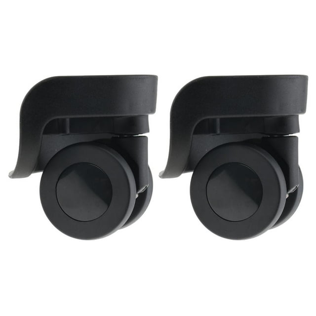1 Paire de Roues de Bagages de Remplacement Roulettes Fixes Universelles pour Chariot - Flexibles et de Haute Qualité (A58)