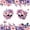 Pink 03, variant on Homewish Floral Skull Skeleton Quilt Full for Gifts, Cream Red Rose Gothic Full Bedspread Sets, 3-Piece