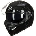 thumbnail image 3 of ILM Motorcycle Dual Visor Flip up Modular Full Face Helmet DOT 6 Colors (M, Gloss Black), 3 of 6