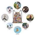 thumbnail image 6 of Daiia Beach Life Pattern Drawstring Backpack, Gym Bag, Lightweight Backpack, Water-Resistant Bag Travel Sports Backpack, Fitness Bag, Yoga Bag-Medium, 6 of 6
