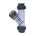 thumbnail image 1 of Filtro en Y transparente de PVC Adaptador de ua potable Filtro en Y de sedimentos de PVC transparente para conferir suministro portátil 25 mm DN20 perfecl Y Filtros Colador, 1 of 8