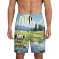 thumbnail image 1 of Fotbe Pasture Cow Pantalones Cortos de Pijama para Hombre, Ropa de Dormir, Pantalones de Pijama Cortos para Hombre-Medium, 1 of 6