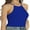Blue, variant on Women's Halter Neck Tie Tops Knit Tank Tops Sleeveless Vest Shirts