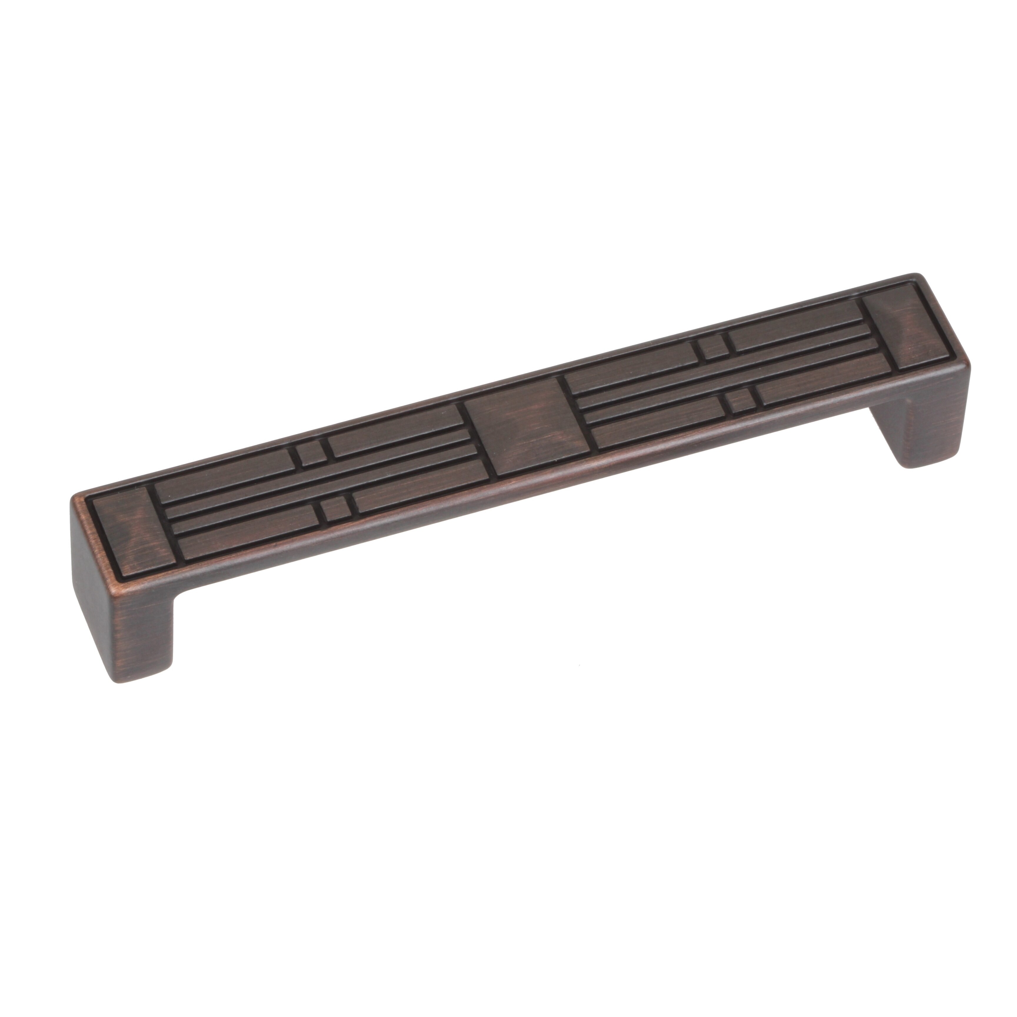 GlideRite 5 in. Center Modern Rectangular Flat Pyramid Pull Cabinet Hardware Handles, Oil Rubbed Bronze, Pack of 10 - image 2 of 4