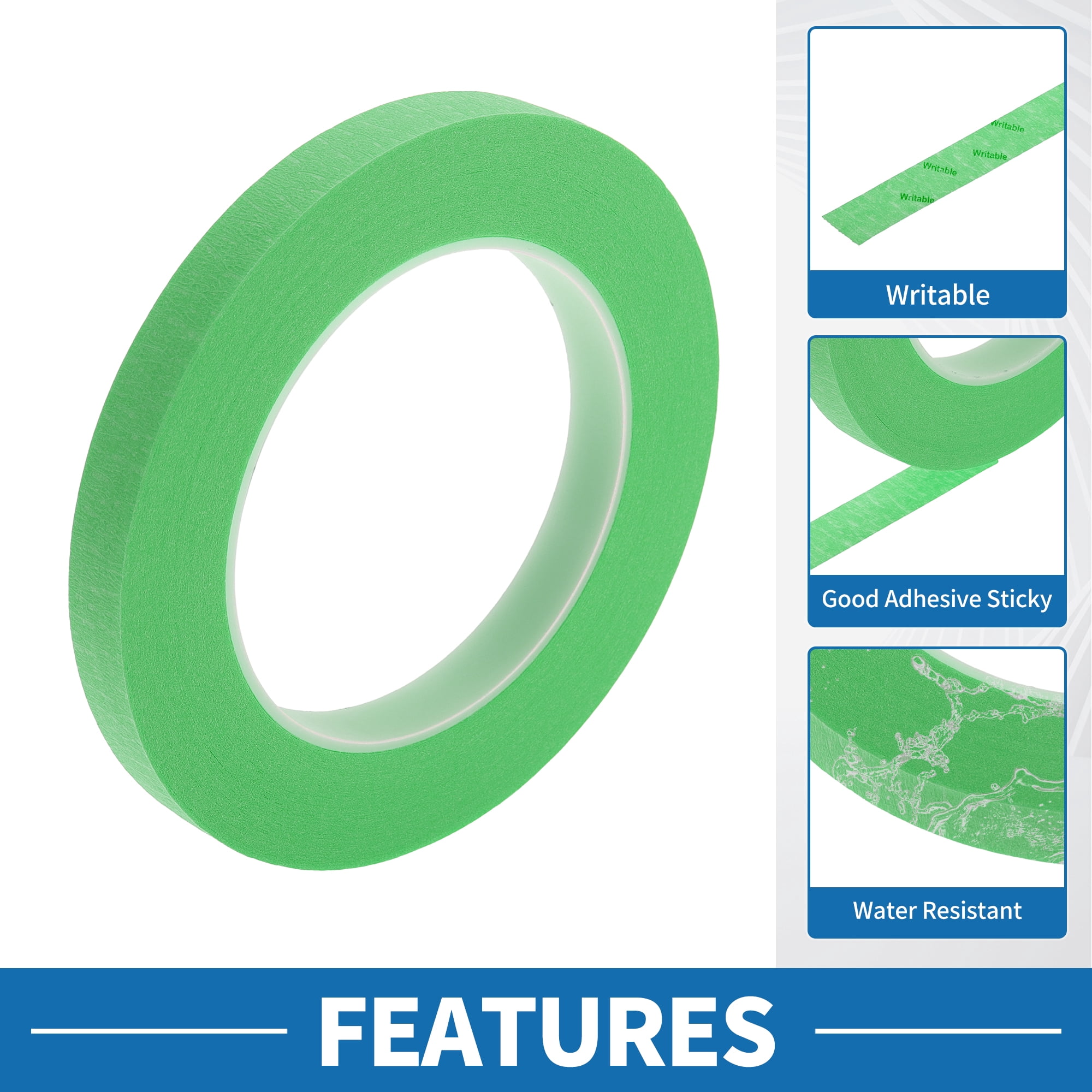Unique Bargains Painters Tape Easy Removal for Various Surfaces Green