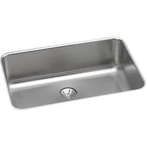 Elkay ELUH2416PD Gourmet Undermount 26-1/2 in. x 8 in. Single Basin Kitchen Sink (Stainless Steel)