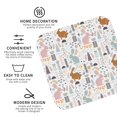 thumbnail image 3 of Lsque Fall Rabbit Pattern 4" Drink Coasters Set of 4, PVC Leather Absorbent Coasters, Table Coaster Set Decorative Coffee Cup Coasters Housewarming Gift -Square, 3 of 6