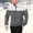 Gray, variant on UTSJKR Men's Fashion Color Block High Neck Half-Zip Top, Solid Long Sleeve Pullover with Side Pockets, Urban Hip Hop Street Trendy Casual Clothing Khaki S