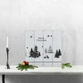 thumbnail image 2 of Northlight 16” White Merry Christmas Post Card Winter Scene Wooden Wall Sign, 2 of 5
