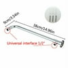 Practical Stainless Steel Home with Base Shower Extension Arm Wall Mounted Shower Head Extension Pipe Sprinkler Head Rod 38CM