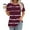 Wine, variant on Tittly T Shirts for Women Spring Tops for Women Plus Size Womens Blouses Casual Tunic Tops For Women Loose Fit Short Sleeve Women's Trendy Gradient Tshirts Graphic Tees Tshirts Shirts Black L