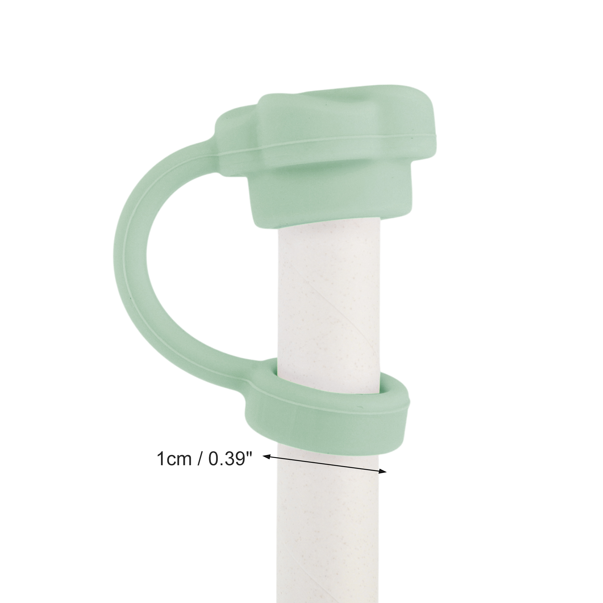 Unique Bargains Dust-Proof 30oz Straw Cover Set of 4 Green