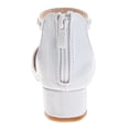 thumbnail image 4 of Badgley Mischka Girls Ankle Strap Dress Shoes. (Toddler Little Kids), White, Size: 3, 4 of 6