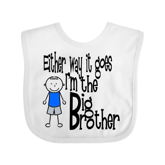 Inktastic Either Way It Goes, I'm the Big Brother Boys Baby Bib