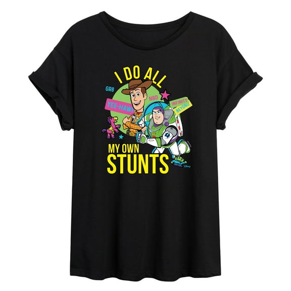 Toy Story 4 - I Do My Own Stunts Woody And Buzz - Women's Oversized T-Shirt