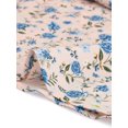 thumbnail image 5 of INSPIRE CHIC Robe Trapèze d'Été Décontractée à Manches Courtes pour Femme, à Volants, Imprimé Cerises, Florale, Rose Pâle, S, 5 of 5