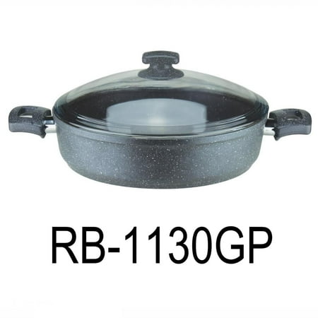 

30cm Black Granite Coating Aluminum Shallow Pot