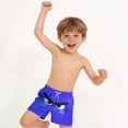 thumbnail image 6 of ITSAME Boys Beach Shorts, Fashion Print Elastic Waist Quick-Dry Summer Casual Swim Trunks for Kids Blue 14-15T, 6 of 8