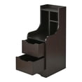 thumbnail image 3 of Bowery Hill Wood 2-Drawer Nightstand with Open-Shelf in Walnut, 3 of 8