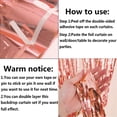 thumbnail image 3 of Chainplus 3 ft x 8 ft Metallic Tinsel Foil Fringe Curtains for Party Photo Backdrop Wedding Decor (2 Pack, Rose gold), 3 of 8