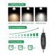 thumbnail image 4 of Spot Lights Indoor Up Lights Indoor with , 3W Floor Spotlight Indoor Uplighting, 3000K/4000K/5000K Light US Plug, 4 of 5